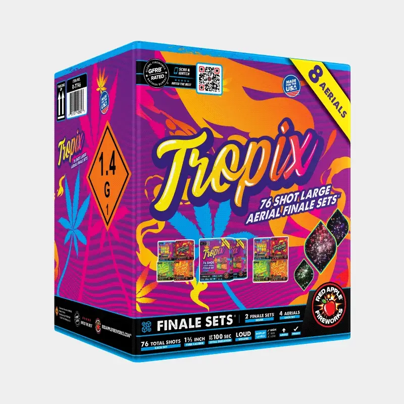 Tropix™ 76-Shots Standard Aerial Finale Set® - Image 3