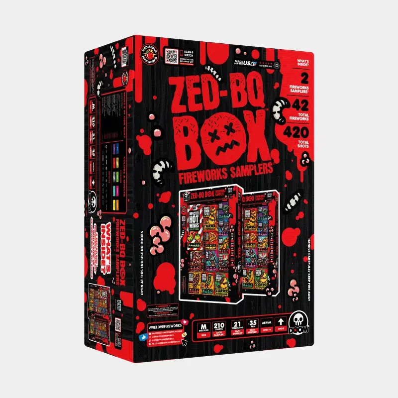 Zed-BQ⢠BOX 210 Shot Fireworks Sampler® - Image 3