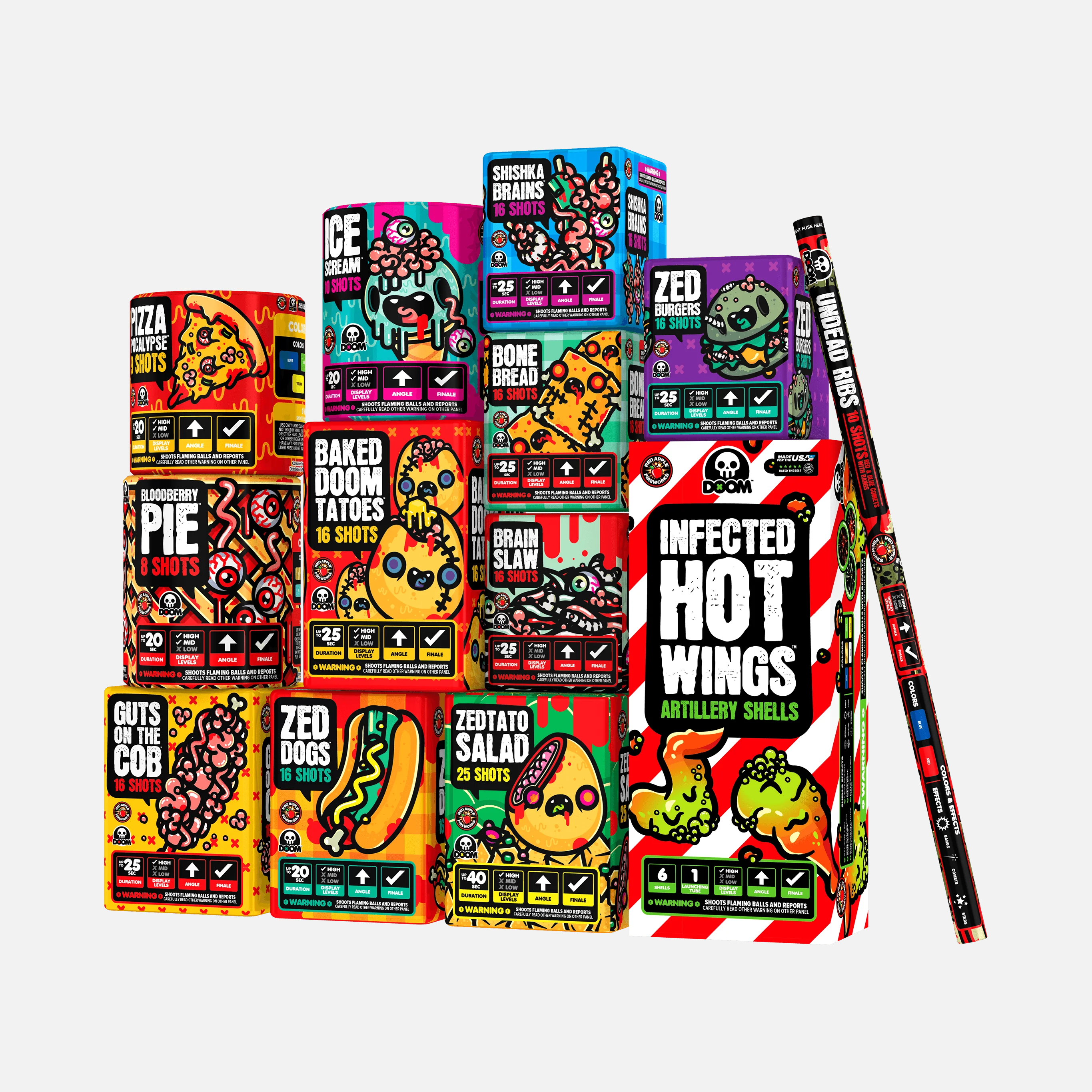 Zed-BQ⢠BOX 210 Shot Fireworks Sampler® - Image 6